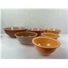 Image 1 : Vintage PYREX "Autumn Rainbow" Nesting Mixing Bowls (6)