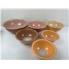 Image 2 : Vintage PYREX "Autumn Rainbow" Nesting Mixing Bowls (6)