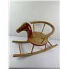 Image 2 : Vintage 1950s European Wood Rocking Horse for Toddlers