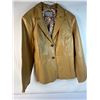 Image 1 : Taupe Leather Blazer