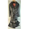 Image 1 : Long Black Leather Coat