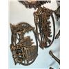 Image 4 : Vintage 1968 CopperCraft Guild Wall Hangings - Matador & Bull, Cowboy on Bucking Horse, Sleigh Ride 