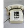 Image 2 : 2 Vintage Northern Electric Model 2500 Cream Push-Button Desk Telephone & Black Rotary Desk Telephon