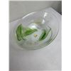 Image 3 : New 8 Libbey Green Candlestick Holders & Goblets Set & 2 Luminarc Salad Bowl and Platter