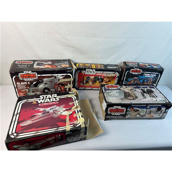 Vintage StarWars - Slave I, Twin-Pod, X-Wing Fighter, Cantina