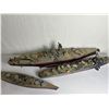 Image 4 : 3 Hand Assembled Ship Models - Very Vintage