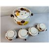 Image 2 : Vintage Soup Tureen & 4 Bowls