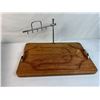 Image 1 : Vintage Wooden Carving Board with Meat Spikes