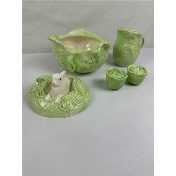 5pcs Vintage Cabbage ware