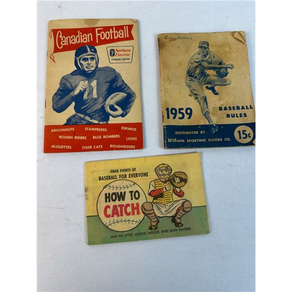 1955 Canadian Football Schedule & 1959 Baseball Rules