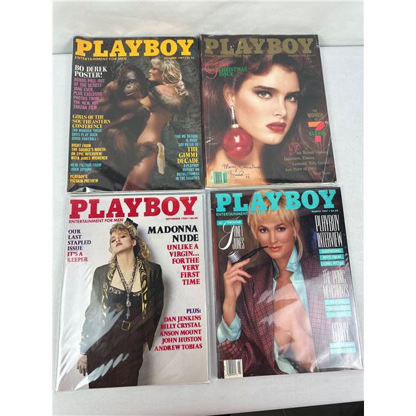 Playboy Sept 81, Dec 86, Sept 85, March 87