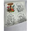 Image 2 : 5 Vintage Velvet/felt Paint By #
