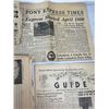 Image 5 : Newspapers 1960 Mark Twain Newspaper / Pony Express Times
