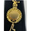 Image 2 : Vintage Gold Toned Pendant Watch Necklace