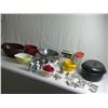 Image 1 : Kitchenware lot- Tupperware, Pyrex, Enamel Roaster