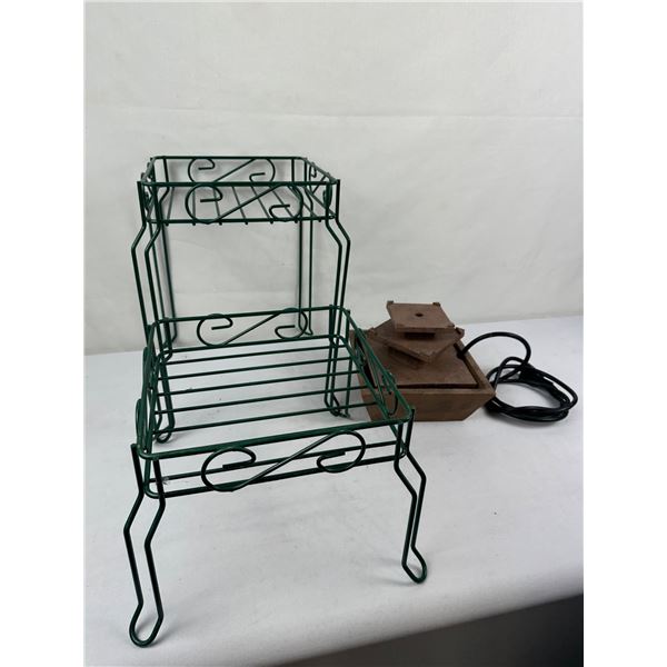 Plant Stands & Fountain