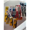 Image 1 : Tool Lot 2 Bosch Hammer Drill Bits + Edura Blade + 2 Lenox Bi-Metal Hole Saws + Sharpie Markers + As