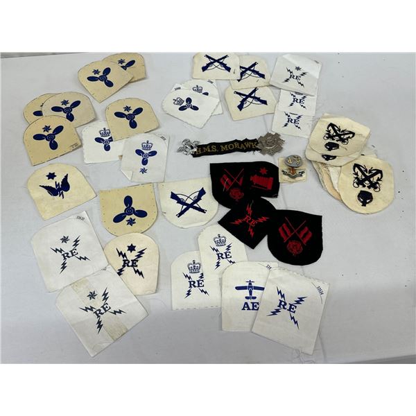 40 WW2 British Royal Navy Trade Badges + Extra Badges Military Collectible Lot