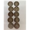 Image 2 : 10 x Mixed Nickel 50 Cents (Various Dates) 10Pcs 1960-70's
