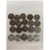 Image 1 : WW2 20X Mixed 1944-1945 Victory Nickles 5 Cents
