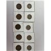 Image 1 : 1916-1920 Large Cents (5) Lot & USA Buffalo Nickels (5) Lot 1919, 1930, 1935, 1936, 1937