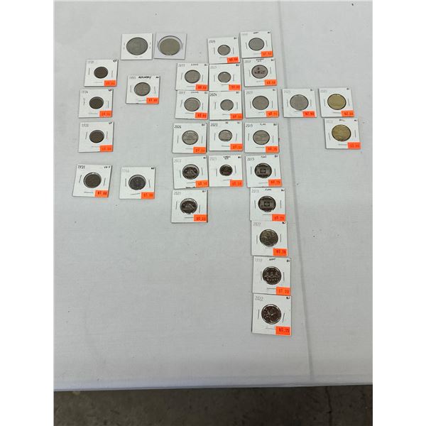 30 Cad Coins BU Canadian Collectors Includes 1920 Small cent 2015 Flag (Uncoloured) Olympic Trust Co