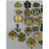 Image 3 : 20 Canadian Military Cap Collar Badges All With Lugs Good Condition Insignia Lot