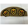 Image 2 : Vintage Russian USSR Military Hat With Pins Badges Pilotka Soviet Cap