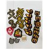 Image 1 : Royal Canadian Army Marksman & RCAF Padded Trade Badges  28 Piece Military Insignia Lot