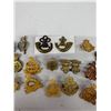 Image 2 : 25 Military Collar Badges Lot – Assorted Insignia