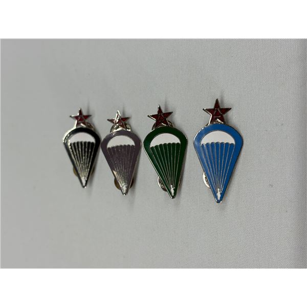 4 Chinese Army Airborne Para Wings – Military Insignia Lot