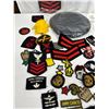 Image 2 : Canadian Forces Chevrons & Patches With Black Beret Lot