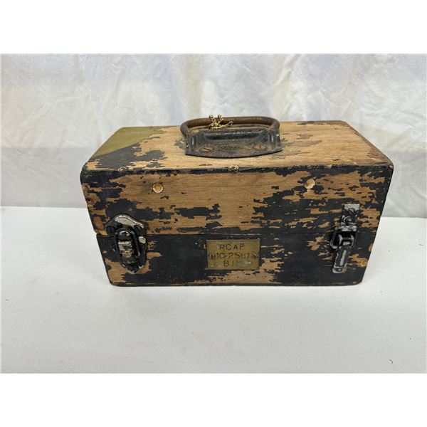 Vintage RCAF Technical Equipment Transport Box With Contents