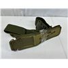 Image 1 : P51 Web Gear Waist Belt With 2 M1 Cleaning Rod Cases C6573 Army Green