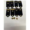 Image 1 : 4 Military Shoulder Epaulet Pairs – US Navy Gemsco Bullion + 3 Enlisted Pins