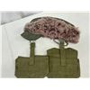 Image 2 : Winter Military Hat With 2 Army Ammo Pouches – 1 Stamped 52