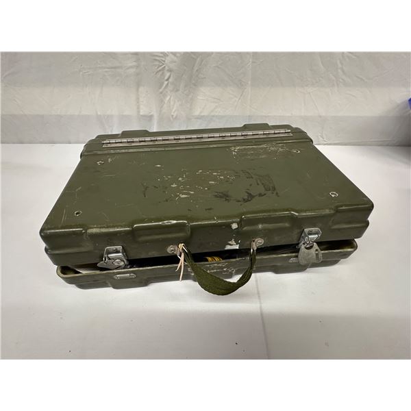 RAF Gazelle Helicopter Case With Contents – Berets, Patches, Russian Child Gas Mask & More