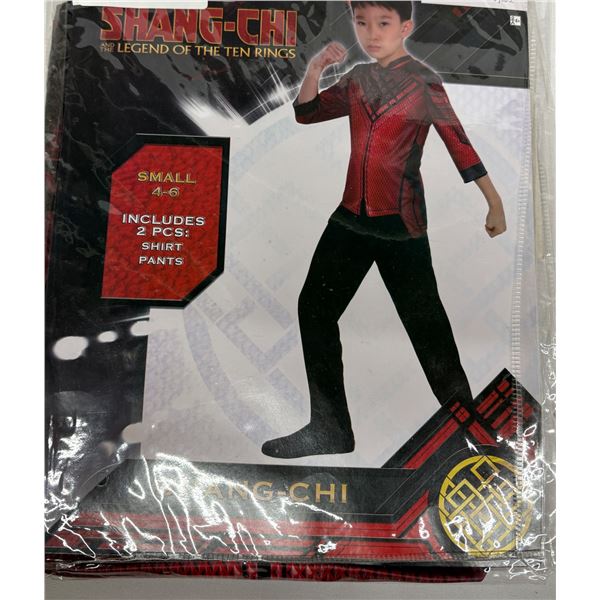 Marvel Shang Chi Boys Costume Cosplay Halloween Dress Up Kids 4-6 Small Rubies