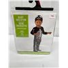 Image 1 : Infant (6-12) X-Ray Skeleton Black/White Jumpsuit with Hat Halloween Costume