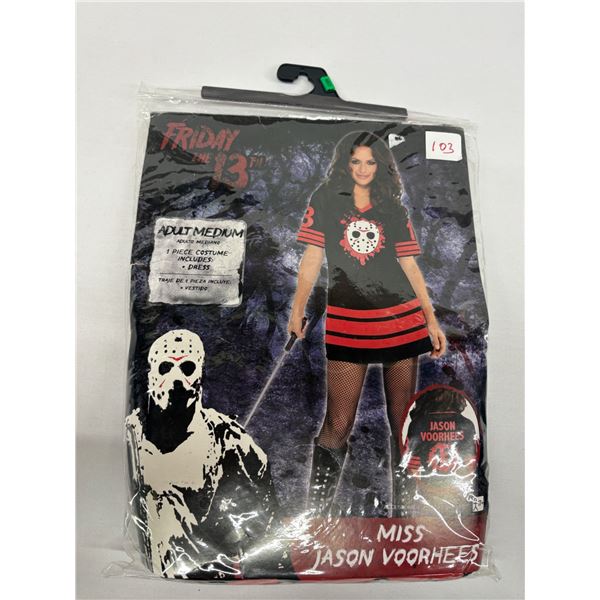 Medium Adult Friday the 13th Jason Voorhees Dress Halloween Cosplay Costume