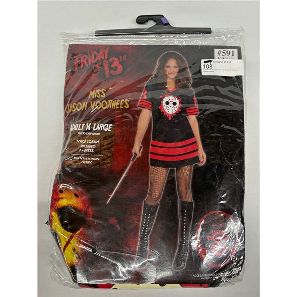 XL Adult Friday the 13th Jason Voorhees Dress Halloween Cosplay Costume