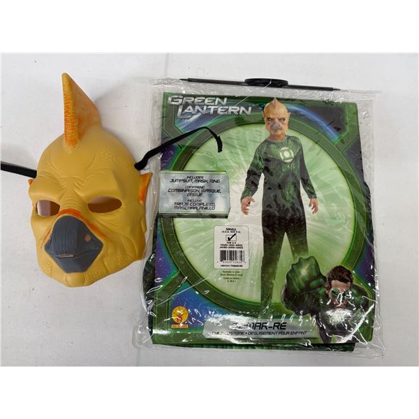 Green Lantern Boys Tomar-Re Costume Jumpsuit Mask & Ring Small (4-6)