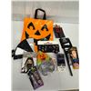 Image 1 : 10 Piece Halloween Accessory Lot –  Hanging Laterns , Makeup + Extras, See Pics