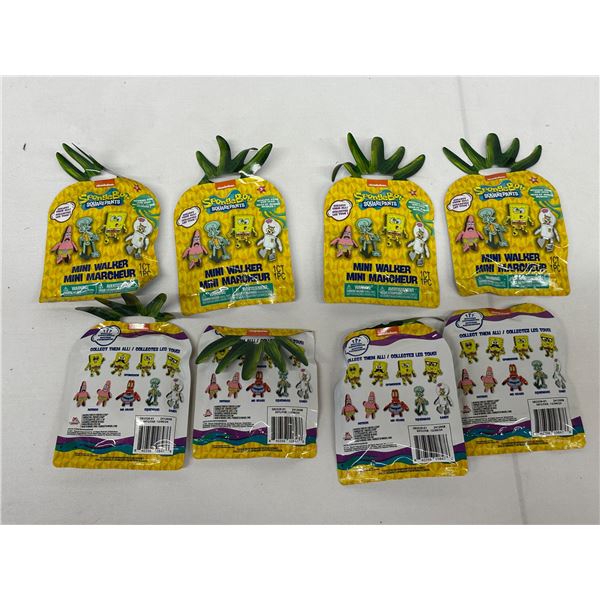 8 SpongeBob SquarePants Nickelodeon Mini Walker Blind Bag Figures Lot