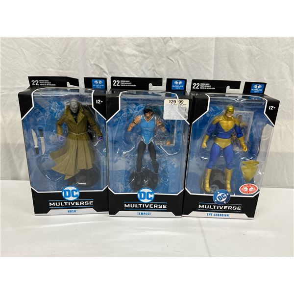 3 DC Multiverse Figures – Hush, Tempest & The Guardian NEW Collectibles