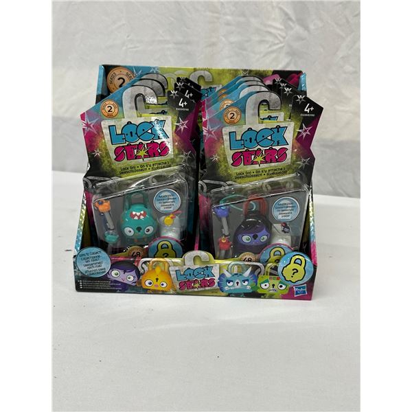 Lock Stars by Hasbro Locking Mechanism Luggage Lock, Includes 7 Figures