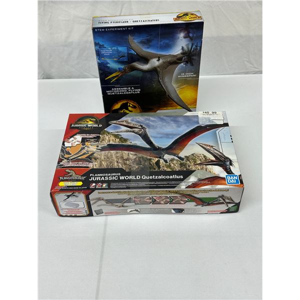 Jurassic Park Model Kit + Jurassic Park Pterosaur STEM Kit 2 Lot