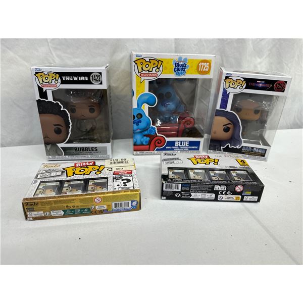 Funko & Bitty Pop Lot – Blue’s Clues, Bubbles, Dar-Benn, The Witcher & Harry Potte