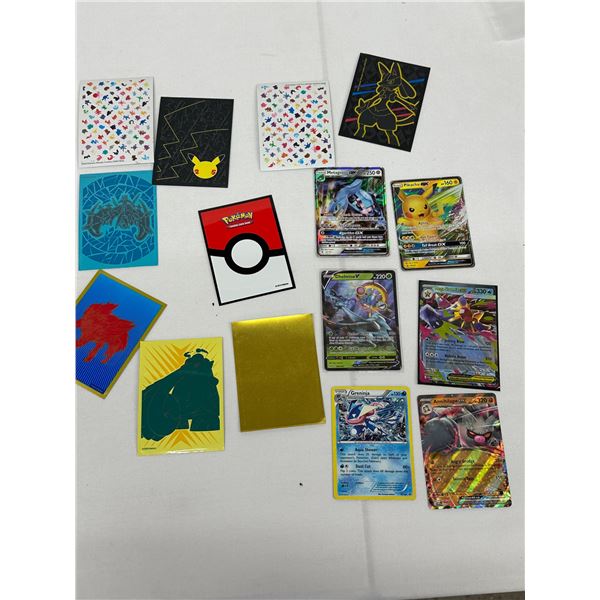 Pokémon Greninja XY Promo + 5 Full Art V/EX/GX Cards – 6 Lot With Mixed Sleeves