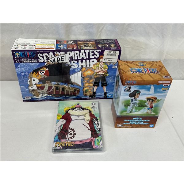 One Piece Lot – Model Kit + Figure + DVD  Shonen Jump